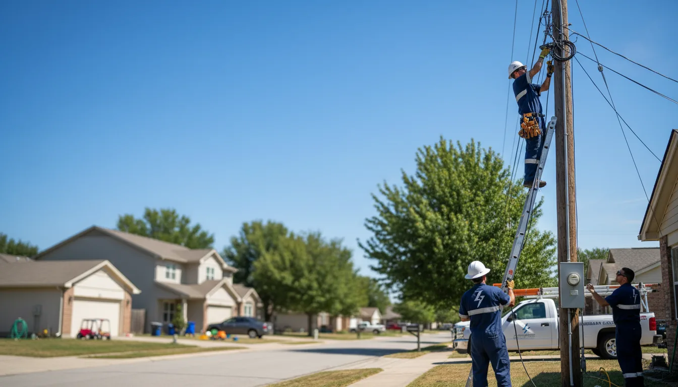 Residential electrician providing installation services in Tilden, IL